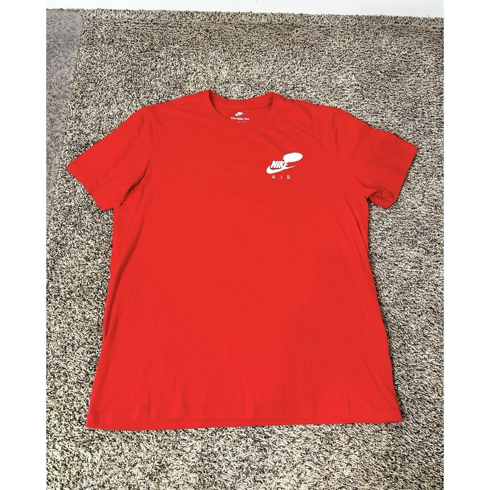 Nike Tee Red The Pair That Makes Your Air Logo Short Sleeve T-Shirt Size Large